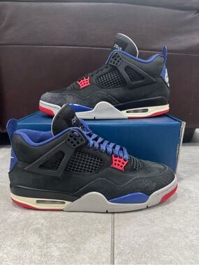 Size 10.5-Jordan 4 Retro Air Rare White Lettering